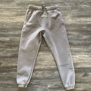essentials fear of god tan sweat pants 10